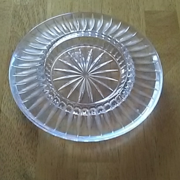 Other - Lead Crystal Votive Candle Holder Tray Vintage EUC